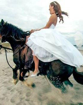 Bride Thrown from Horse During Photoshoot